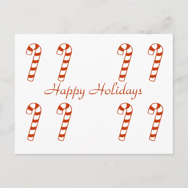 Post Card - Candy Canes (Front)