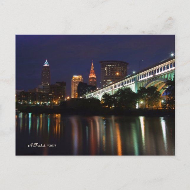 Post Card Cleveland Skyline (Front)