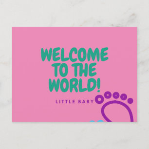 Post card congratulation baby