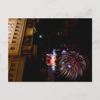 Post Card: Dayton Fireworks (Red, White, & Blue) Postcard