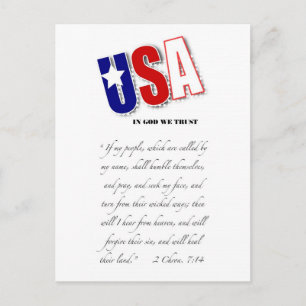 Post card encourages other to pray!