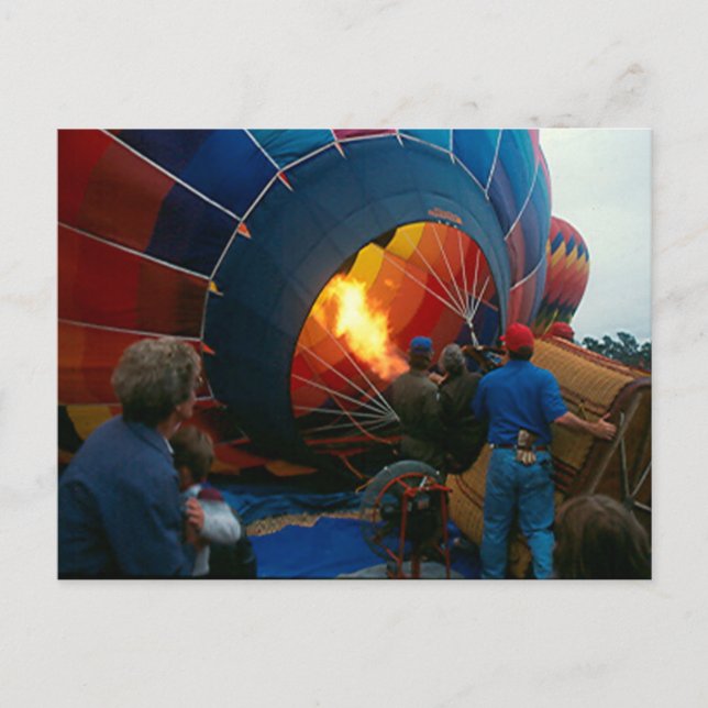 Post card - Filling Hot Air Balloon (Front)