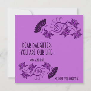 POST CARD FOR DAUGHTERS DAY