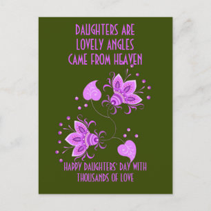 POST CARD FOR DAUGHTERS DAY