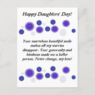 Post card for daughters day present