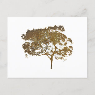 post card GOLDEN TREE STYLE DESIGN