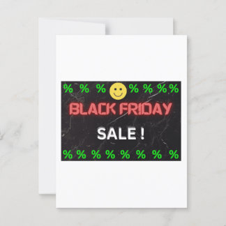 POST CARD INVITATION - BLACK FRIDAY
