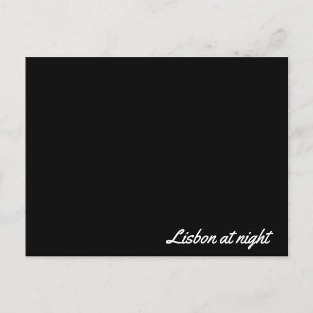 Post card Lisbon at night (Front)