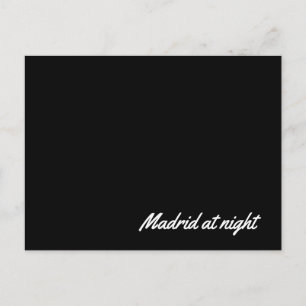 Post card Madrid at night