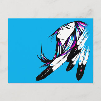 Post card Native American Woman