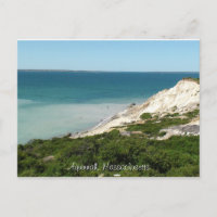 Post Card of view from Lighthouse in Aquinnah, Ma