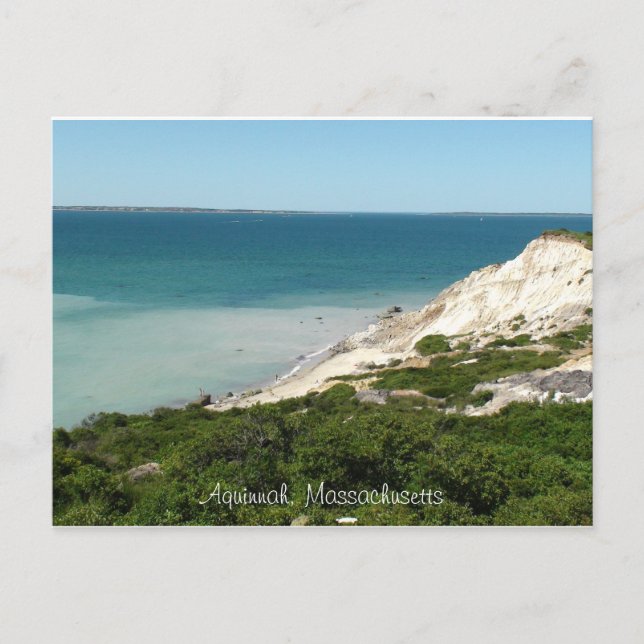Post Card of view from Lighthouse in  Aquinnah, Ma (Front)