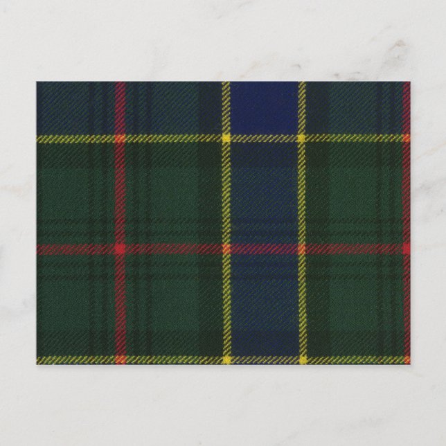 Post Card Ogilvie Hunting Modern Tartan Print (Front)