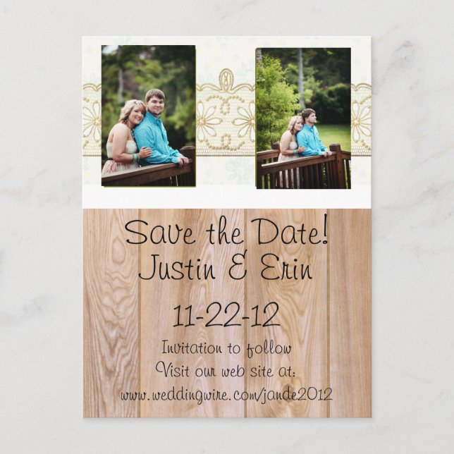 Post card save-the-date (Front)
