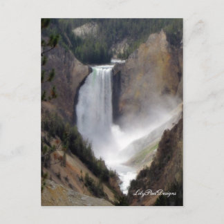 Post Card Scene Yellowstone Falls