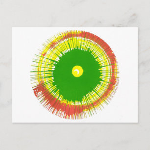 Post Card Spin Art