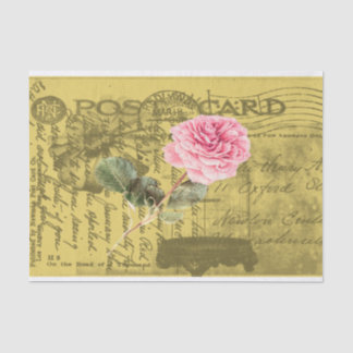 Post card tissue paper