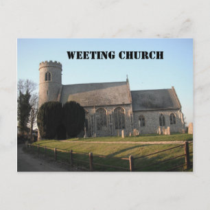 Post Card Weeting Church Weeting Norfolk England