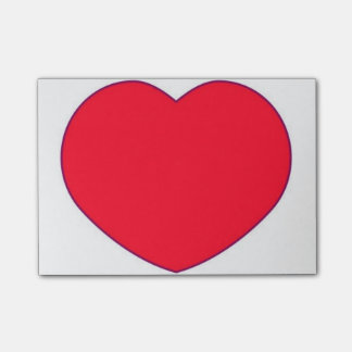sticky notes heart shape