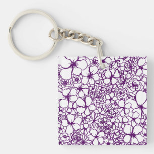 Post-it Floral Doodles Square Keychain Mini
