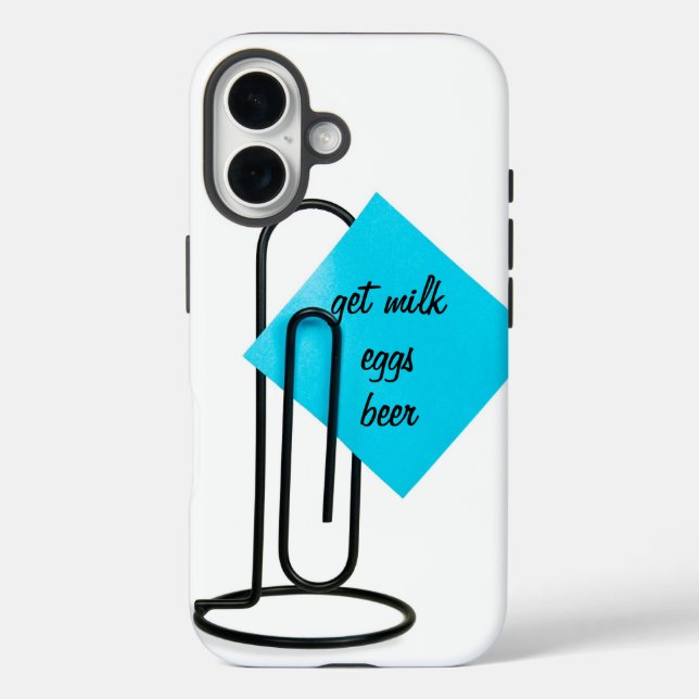 Post It Note Case-Mate iPhone Case (Back)