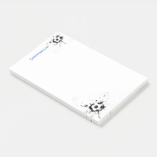 Post It Note Pad Shopping List Soccer Ball