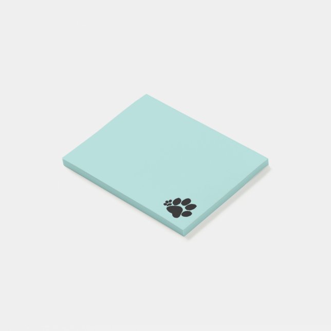 Post-it Note - Polydactyl Paw Print (Angled)
