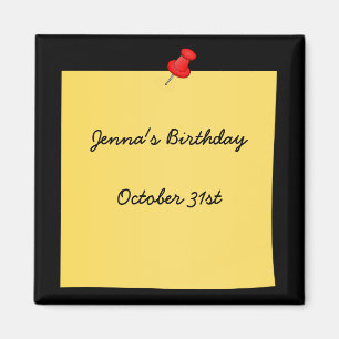 Post-It Note Reminder template, ready to customise Magnet