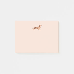 Post-It® Notes, 10.2 cm x 7.6 cm dachshund Post-it Notes