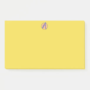 Post-it® Notes, 4" x 3" CUSTOM MONOGRAM Post-it Notes