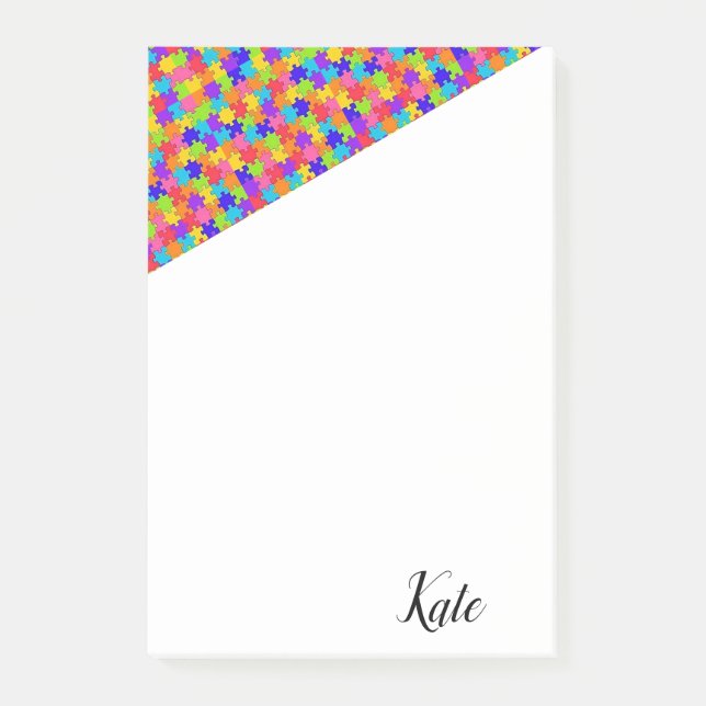 Post-it Notes Colourful Puzzle (Front)
