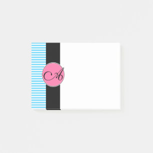 Post It Notes, Custom Monogram Post-it Notes