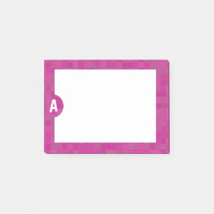 Post it notes for her personalised initial