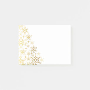 Post-it-Notes-Gold Snowflakes Post-it Notes