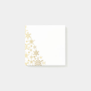 Post-it-Notes-Gold Snowflakes Post-it Notes