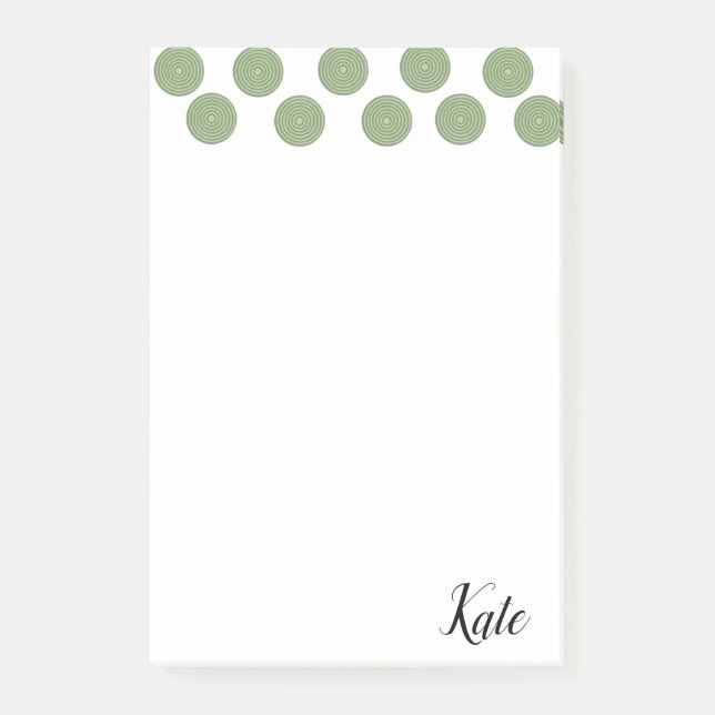 Post-it Notes Green Circles (Front)