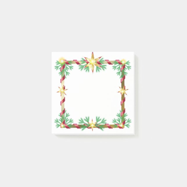 Post-it® Notes Holiday Gold Decoration 2025 (Front)