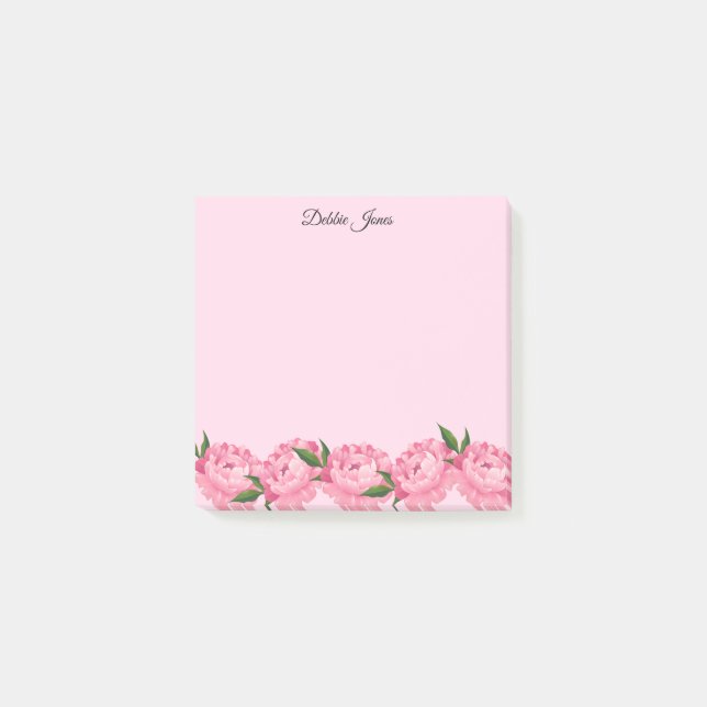 Post-it-Notes-Pink Peony Post-it Notes (Front)