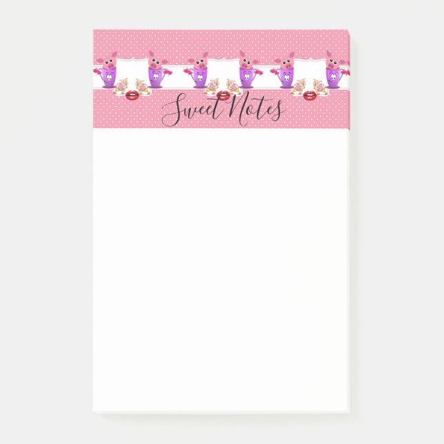 Post-it Notes Pink Pigs (Front)