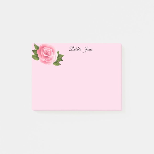 Post-it-Notes-Pink Rose Post-it Notes (Front)