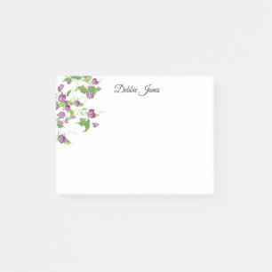 Post-it-Notes-Purple Sweet Peas Post-it Notes