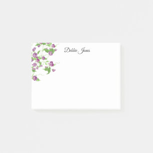 Post-it-Notes-Purple Sweet Peas Post-it Notes