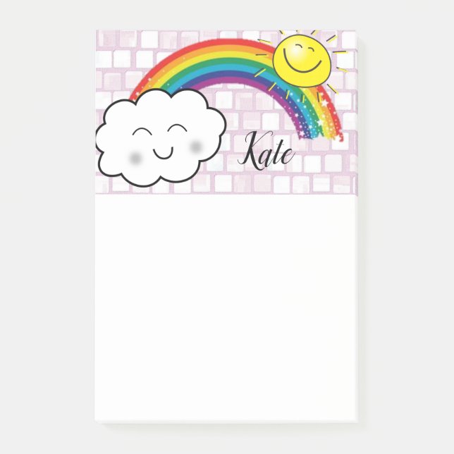 Post-it Notes Rainbow Clouds (Front)