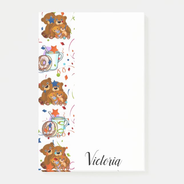 Post-it Notes Teddy Bear (Front)