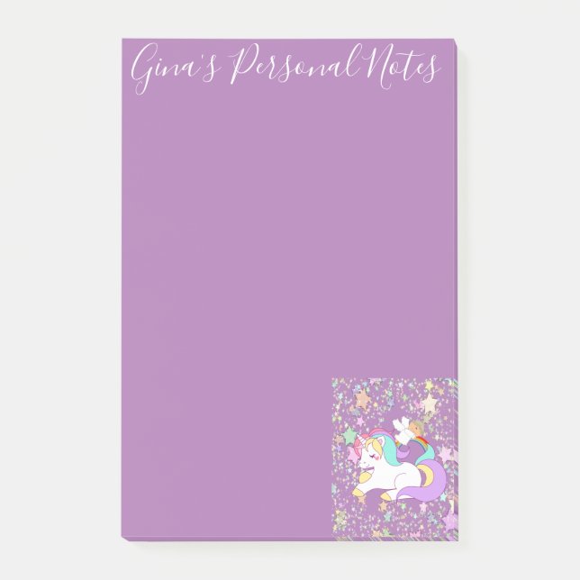 Post-it Notes Unicorn Purple (Front)