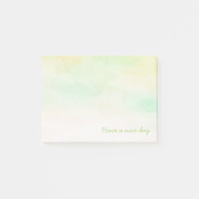 Post-it® notes watercolor soft colors (Front)