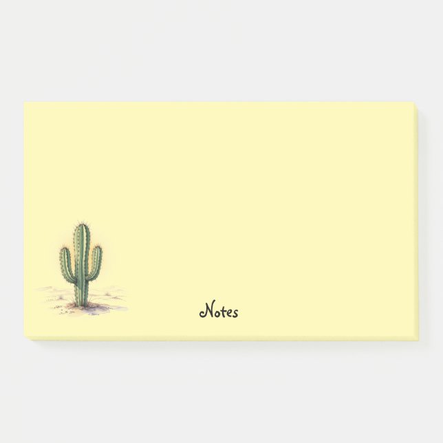 Post it notes watercolour cactus (Front)