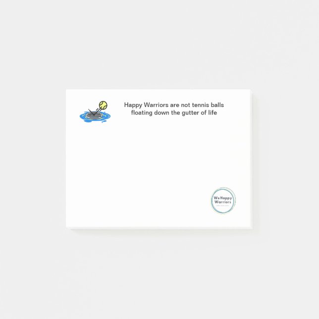 Post It Notes - We Are Not Tennis Balls Quote (Front)