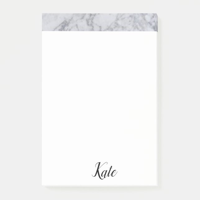 Post-it Notes White Marble (Front)