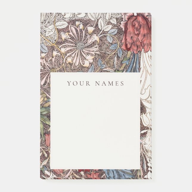 POST-IT NOTES : WILLIAM MORRIS HONEYSUCKLE + TULIP (Front)